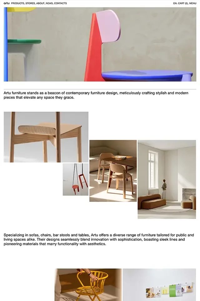 ARTU landing page