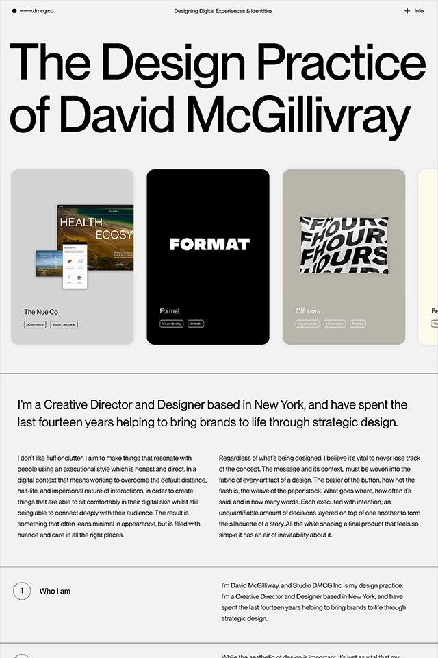 dmcg landing page