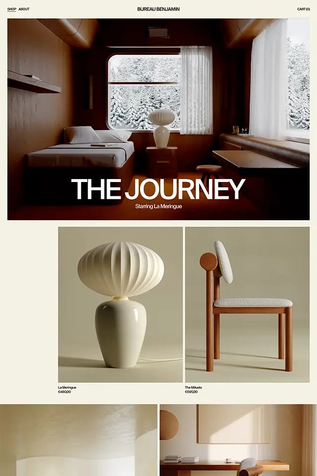 Bureau Benjamin landing page