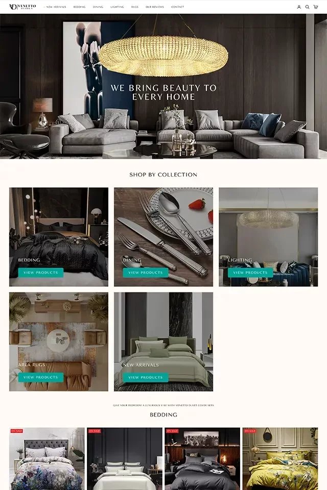 Venetto Design landing page