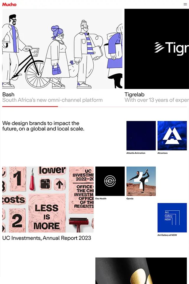 Mucho landing page