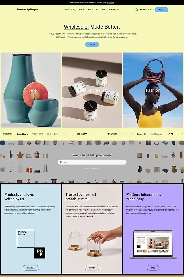 Powered by People landing page