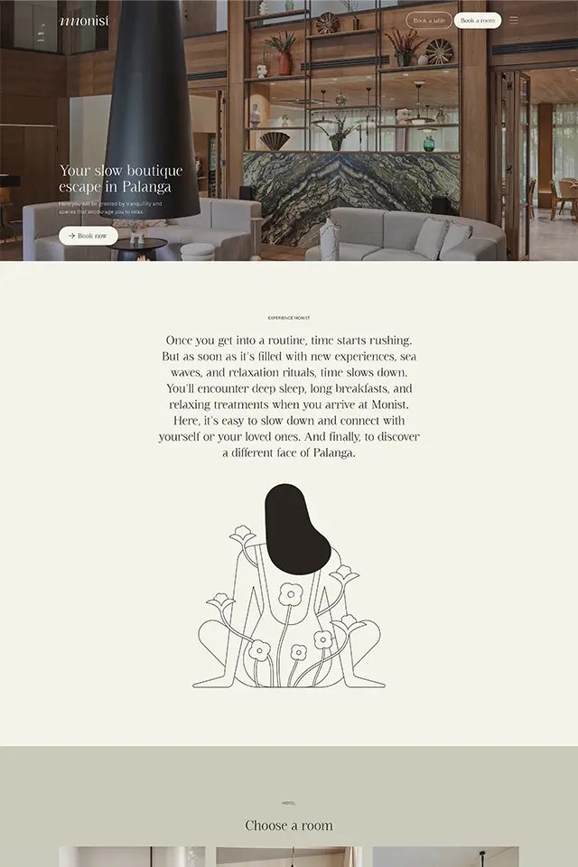Monist landing page