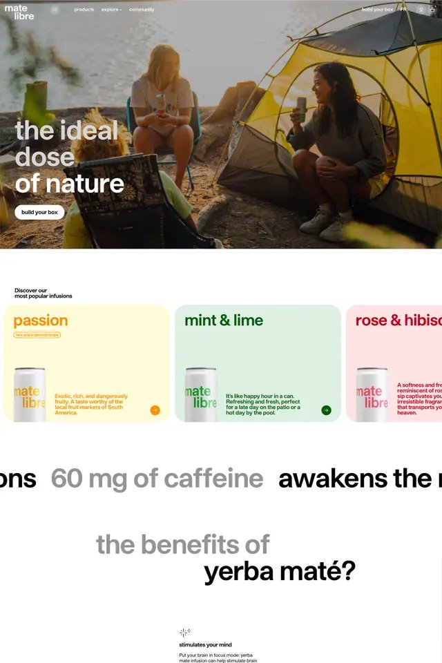 Mate Libre landing page