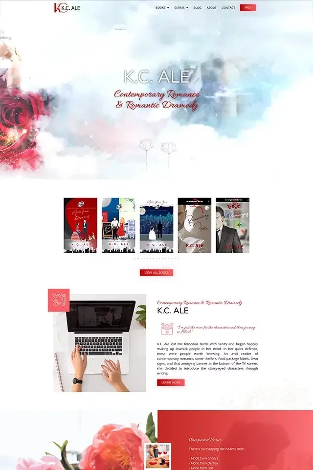 K.C. ALE landing page