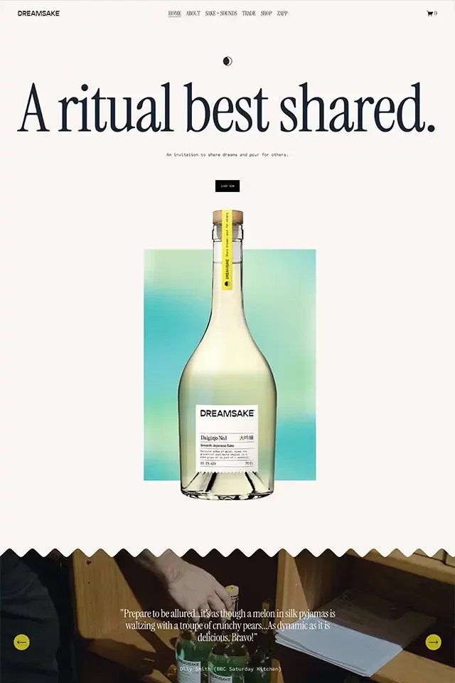 Dreamsake landing page