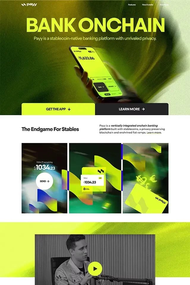 Payy landing page
