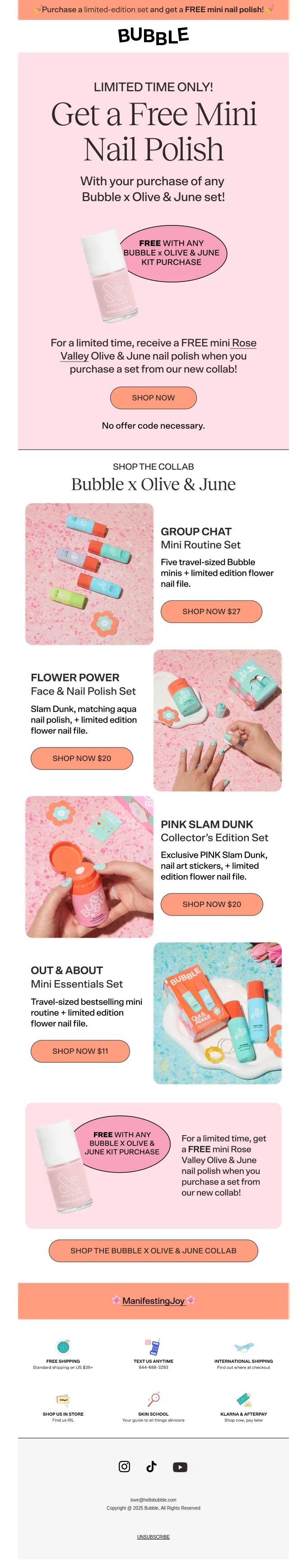 Bubble newsletter template