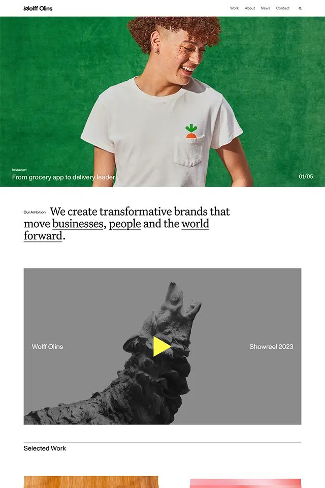 Wolff Olins landing page