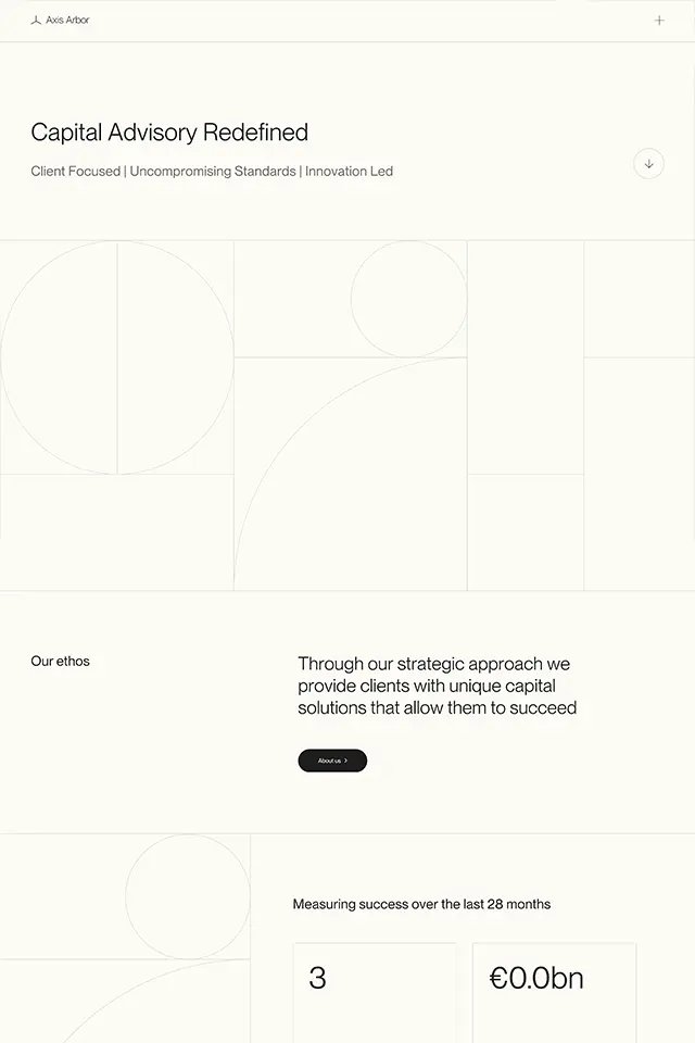 Axis Arbor landing page