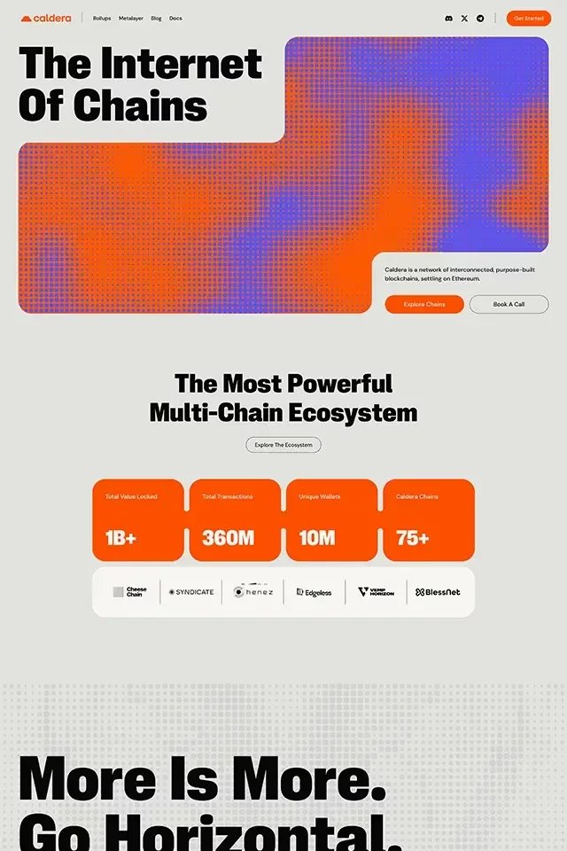 Caldea landing page