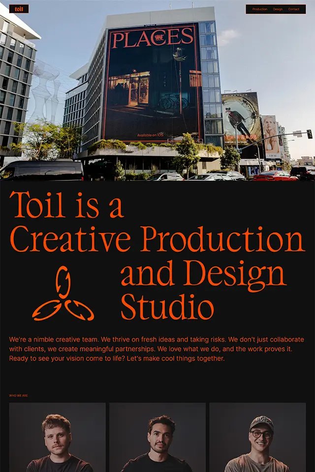 Toli landing page