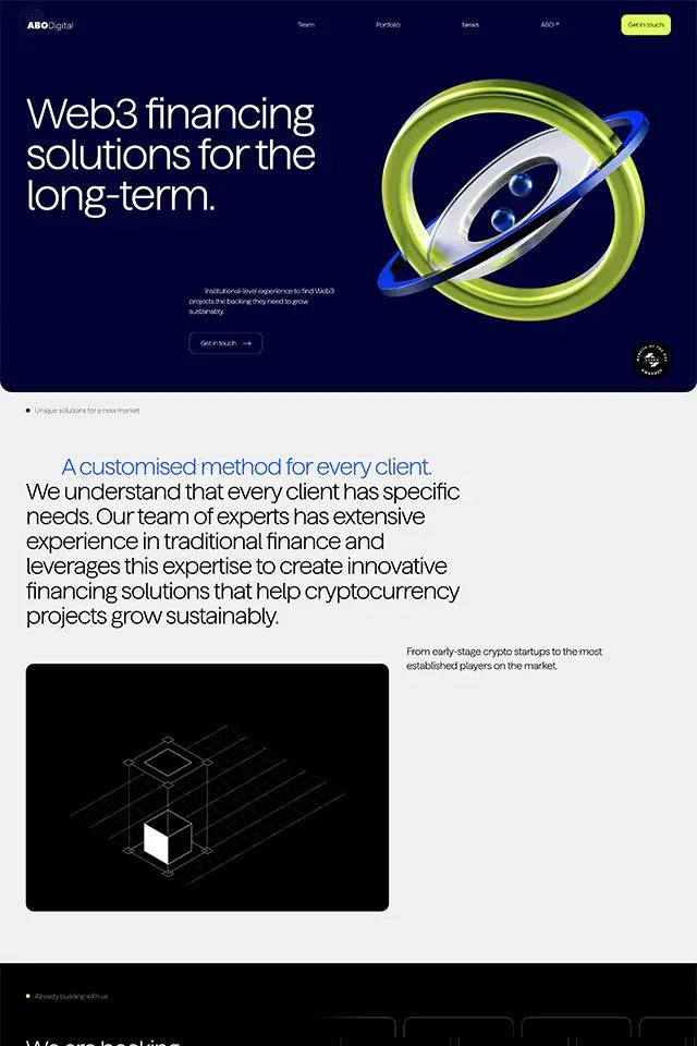 ABO Digital landing page