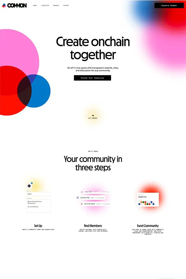 Common landing page