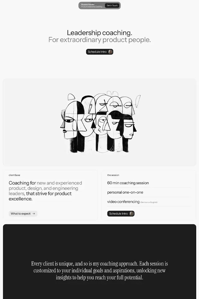 Roxane Hassler landing page