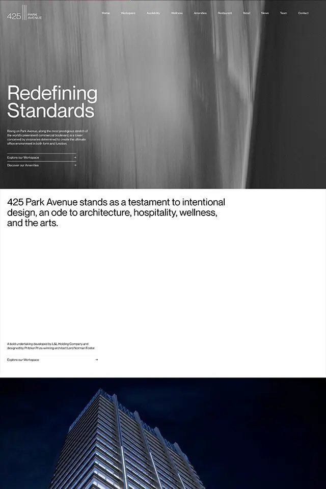 425 Park Avenue landing page