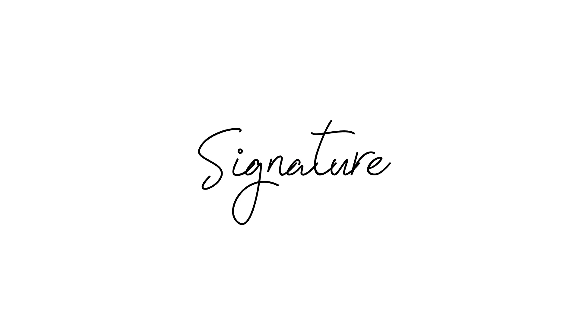 Best signature font in 2025 example #6 - Signatura Monoline