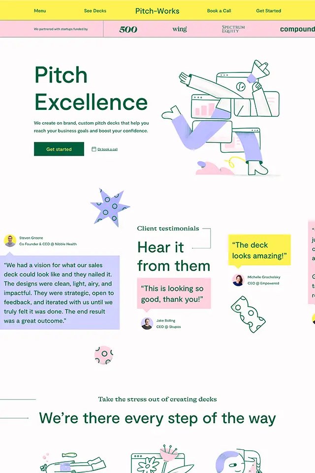 Pitch-Works landing page