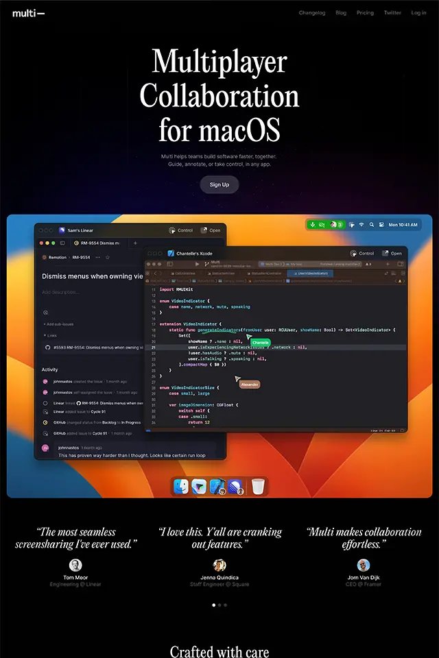 Multi landing page