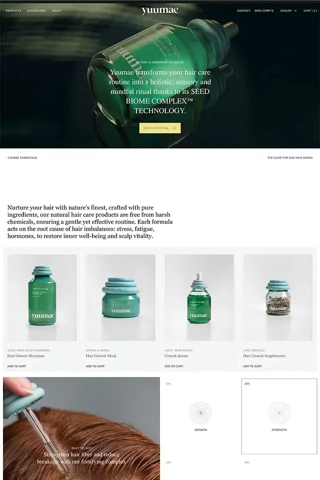 Yuumae landing page