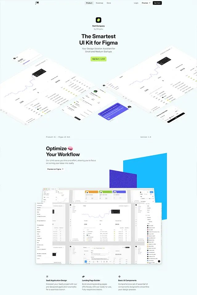 Sort Company landing page