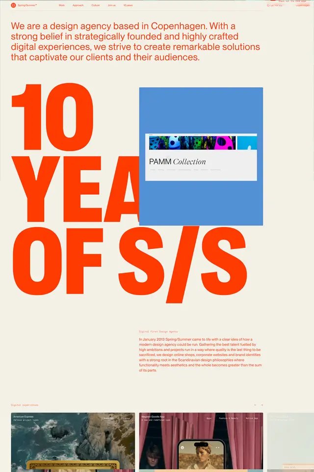 Spring/Summer landing page