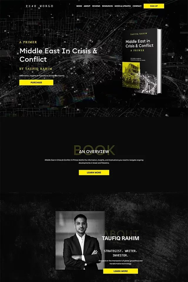 Taufiq Rahim landing page