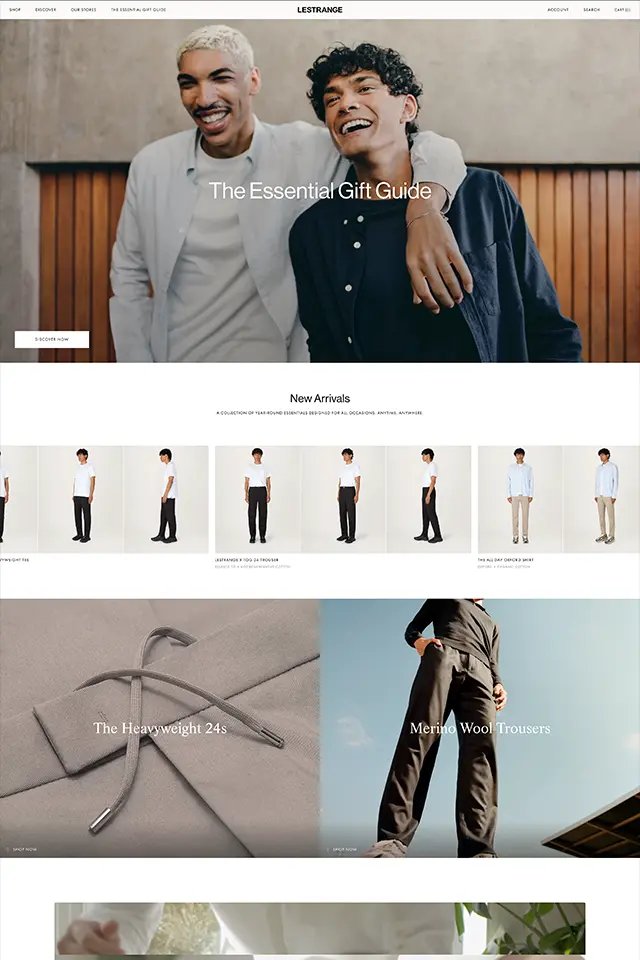 LESTRANGE landing page