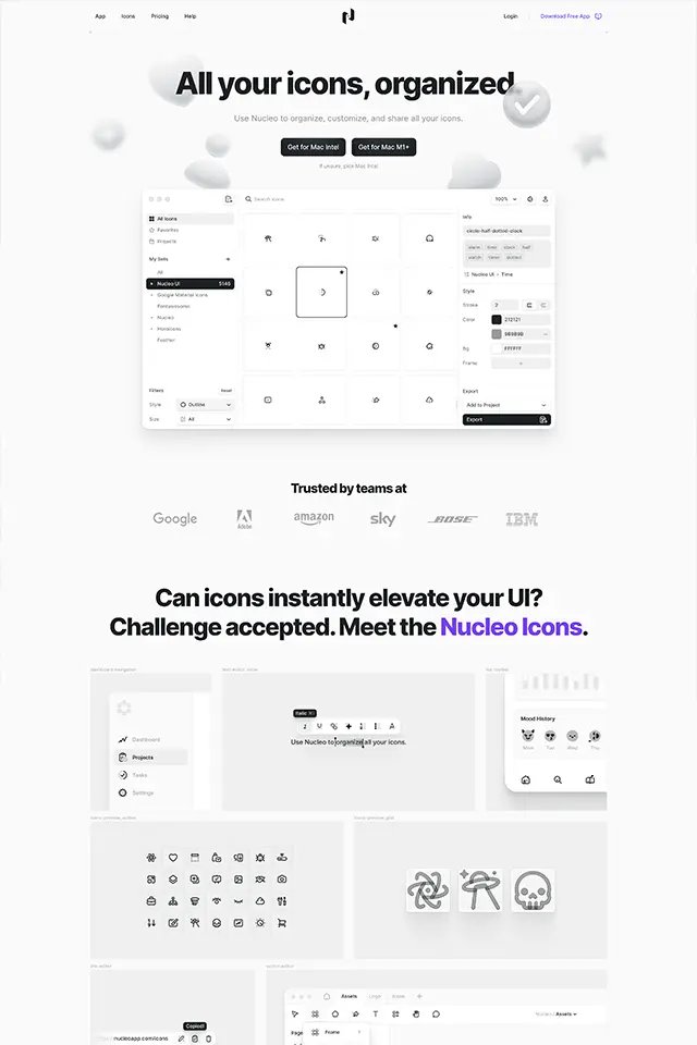 Nucleo landing page