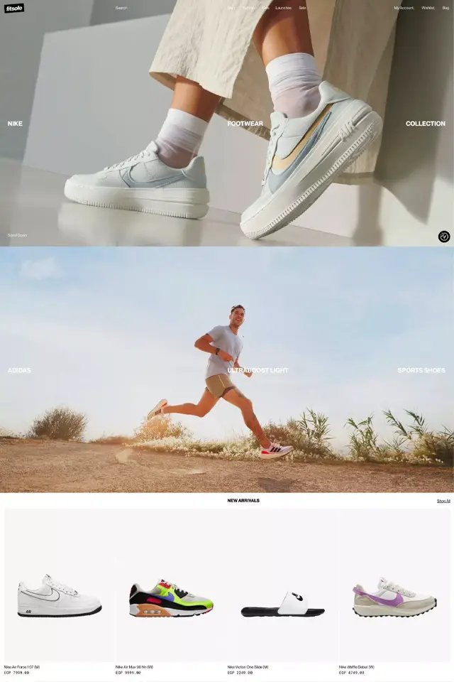 Fitsole landing page