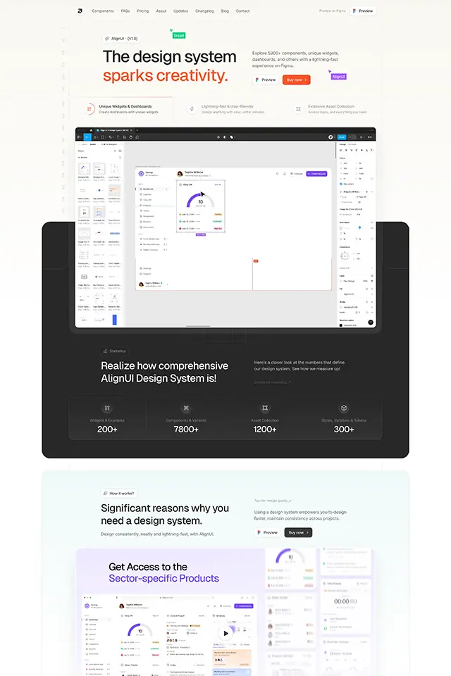 AlignUI landing page