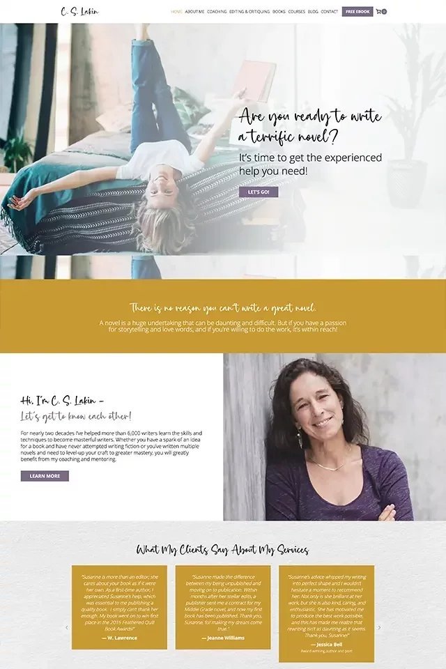 C. S. Lakin landing page