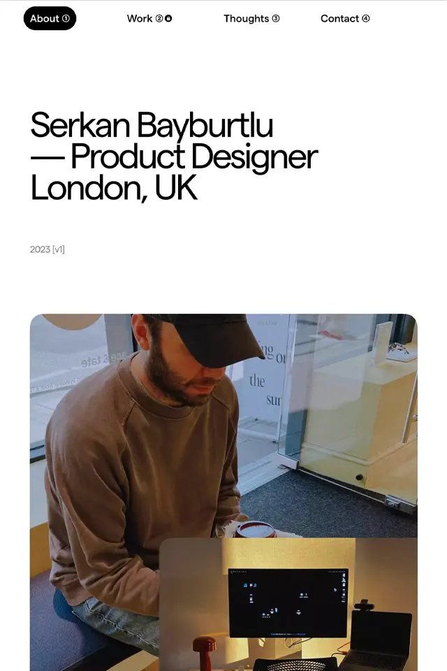 Serkan Bayburtlu landing page