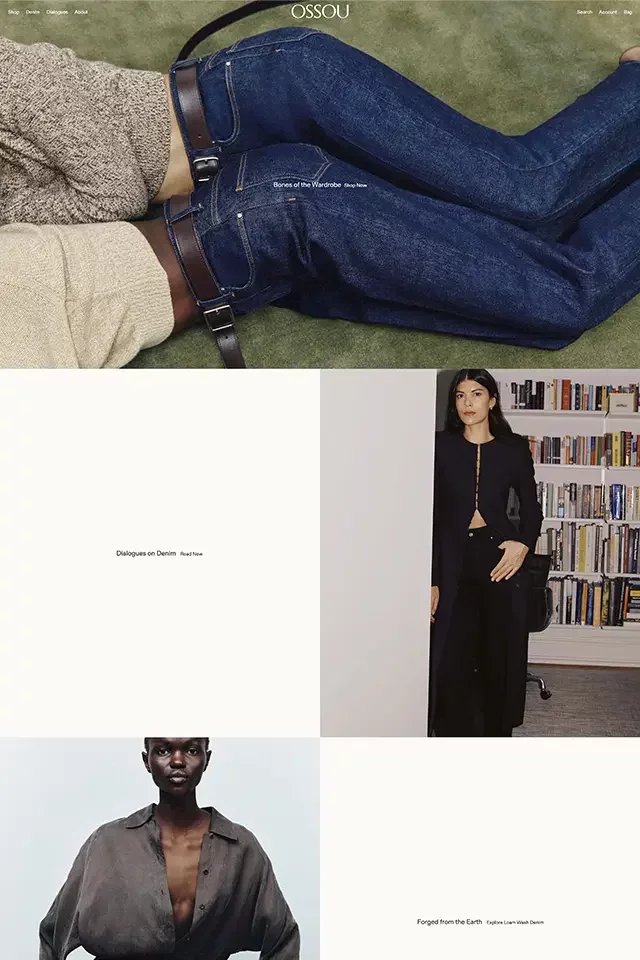 Ossou landing page