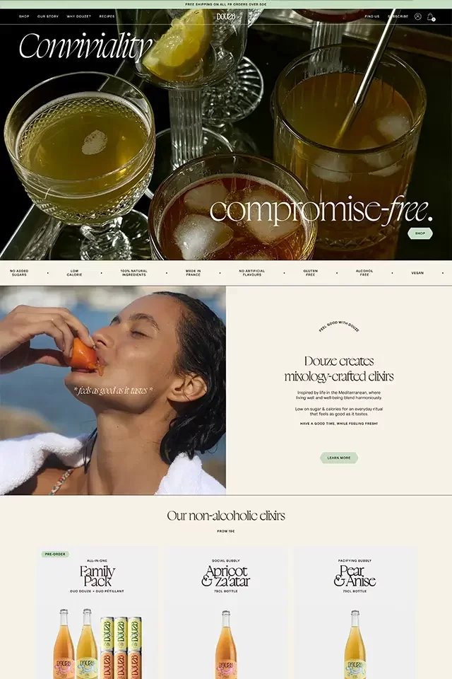 Douze landing page