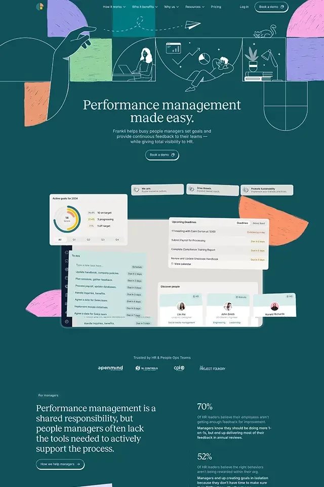Frankli landing page