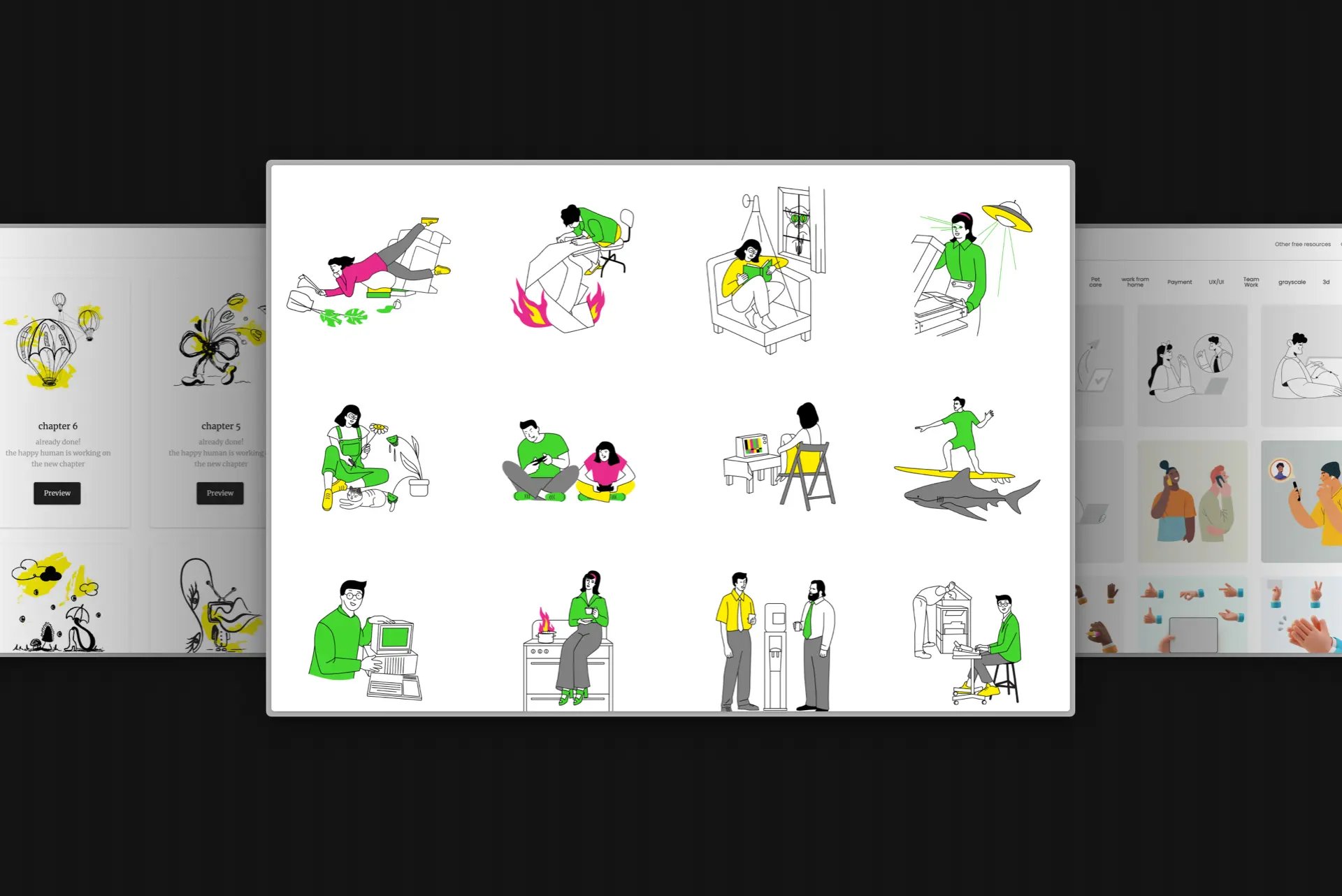 The Ultimate Free Illustration Pack List