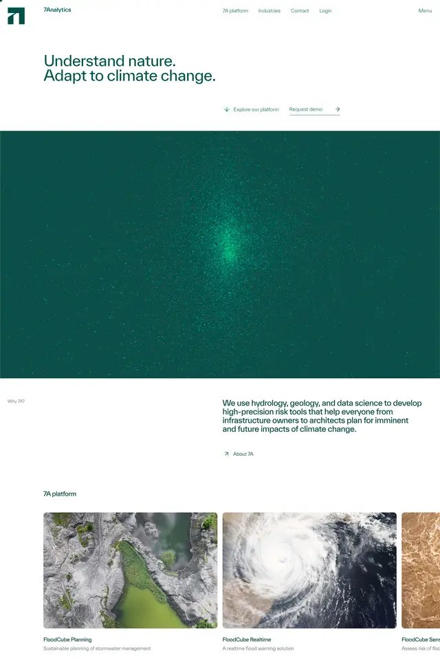 7analytics landing page