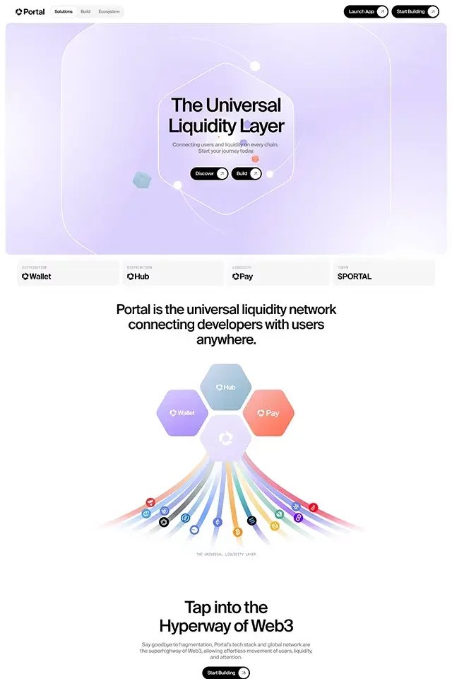 Portal landing page
