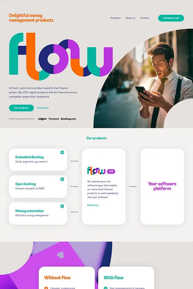 Flow landing page